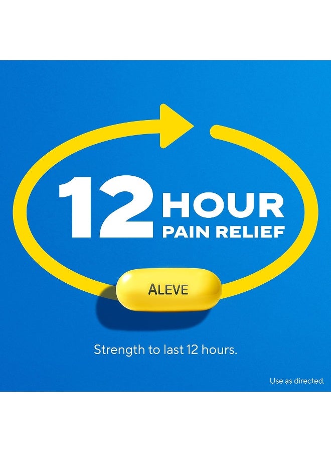 Aleve Arthritis Gelcap, Fast Acting All Day Pain Relief for Headaches, Muscle Aches, and Fever Reduction, Naproxen Sodium Gelcaps, 220 mg, Yellow, 160 Count - Image 3